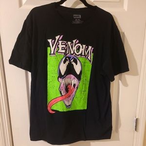 Men's XL Marvel Venom Official Comic Book  Black Cotton T-Shirt Tee MCU